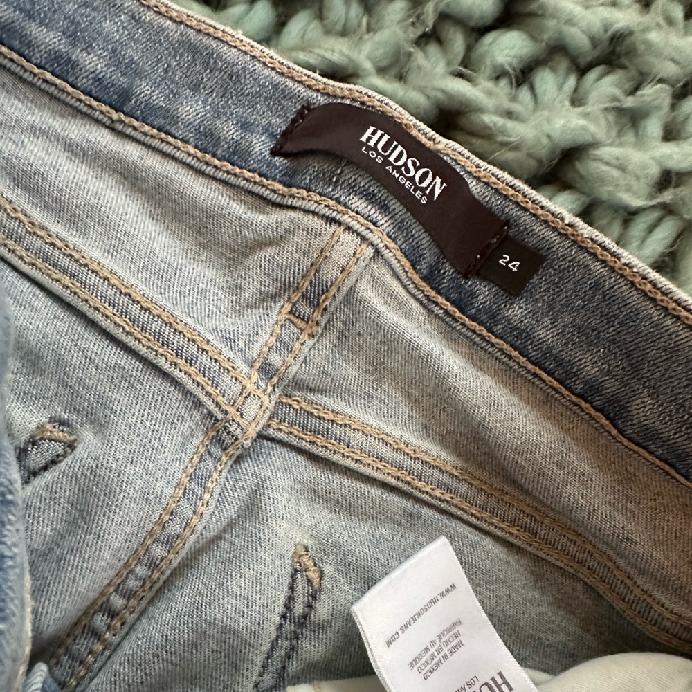 Distressed Hudson Jeans- light wash